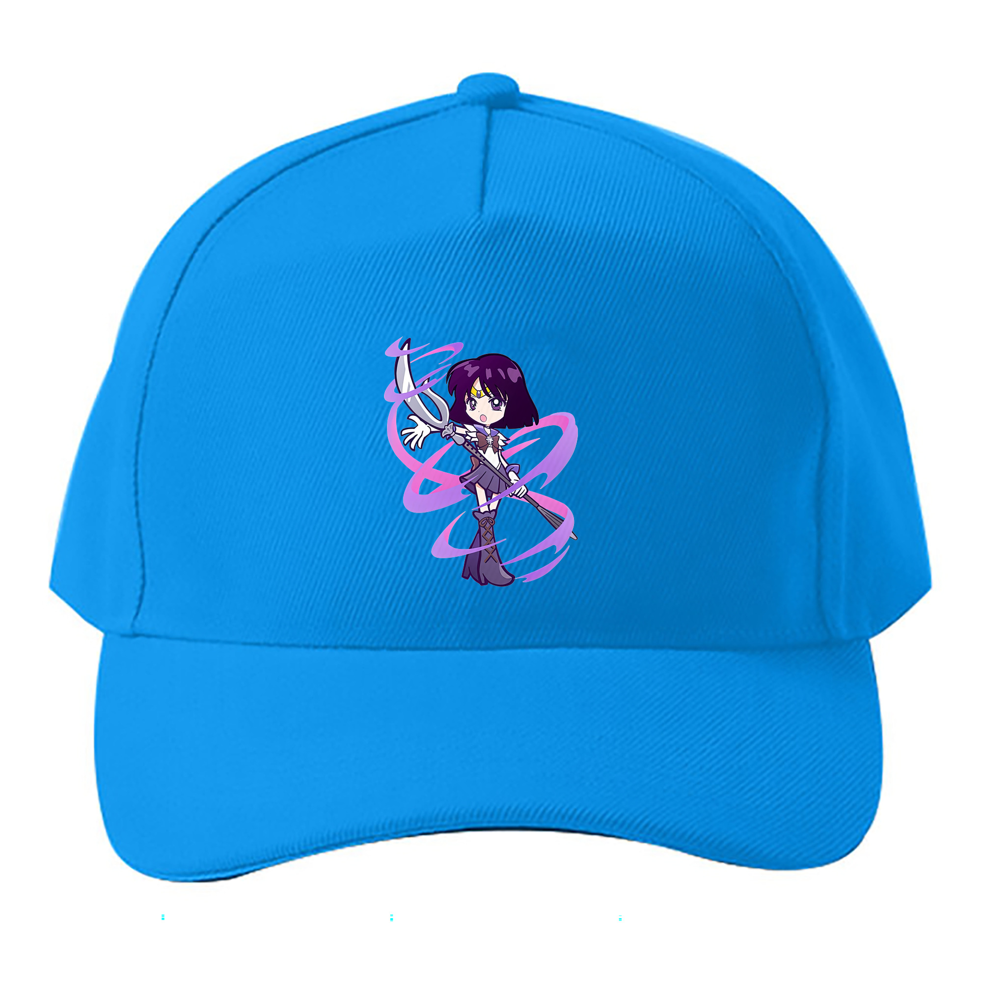 （画像用） 美少女戦士セーラームーン 土萠ほたる Sailor Moon Tomoe Hotaru （セーラーサターン；Sailor Saturn） ベースボールキャップ 綿100％ 男女兼用 帽子 スポーツ
